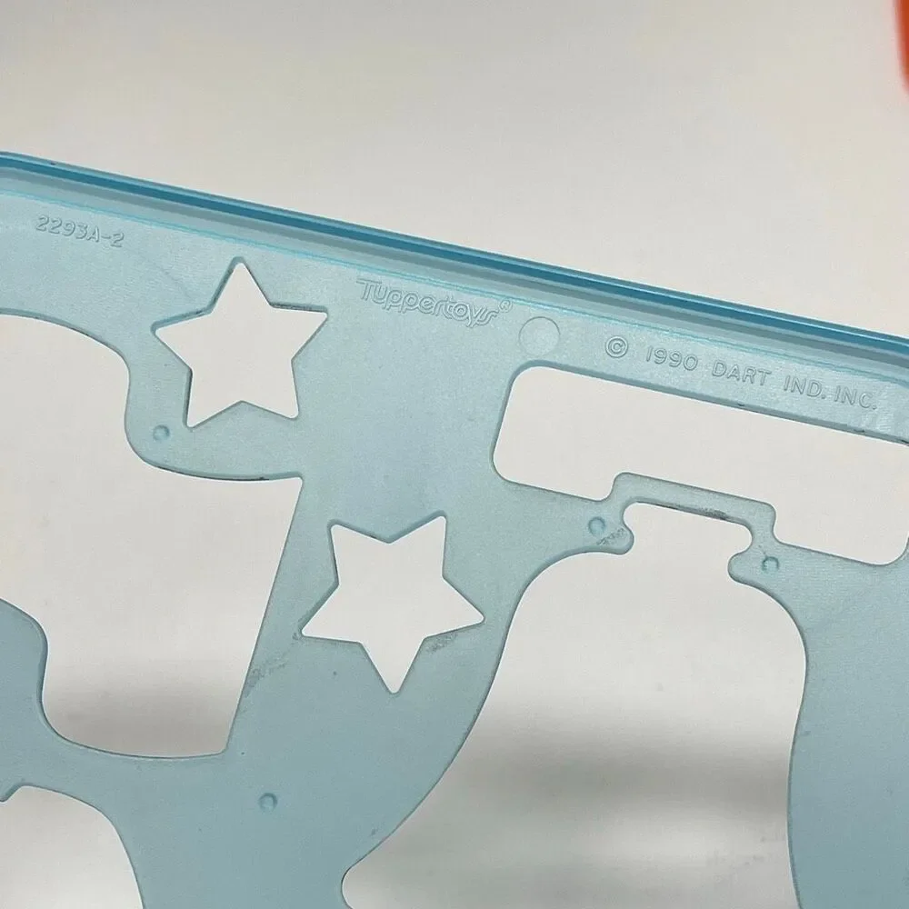Tupperware Stencils Vintage 1990 Tuppertoys Set of 5 Patriotic Halloween Holiday